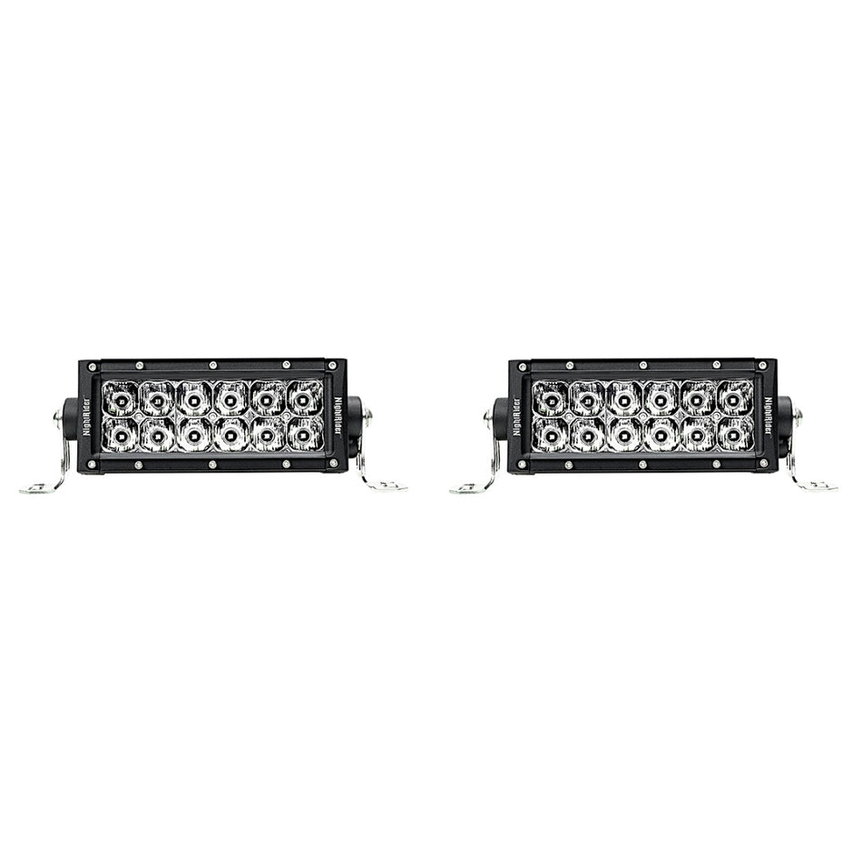 6" NightDriver Series Double Row ECE OSRAM LED Light Bar (Pair) - N236EM-2