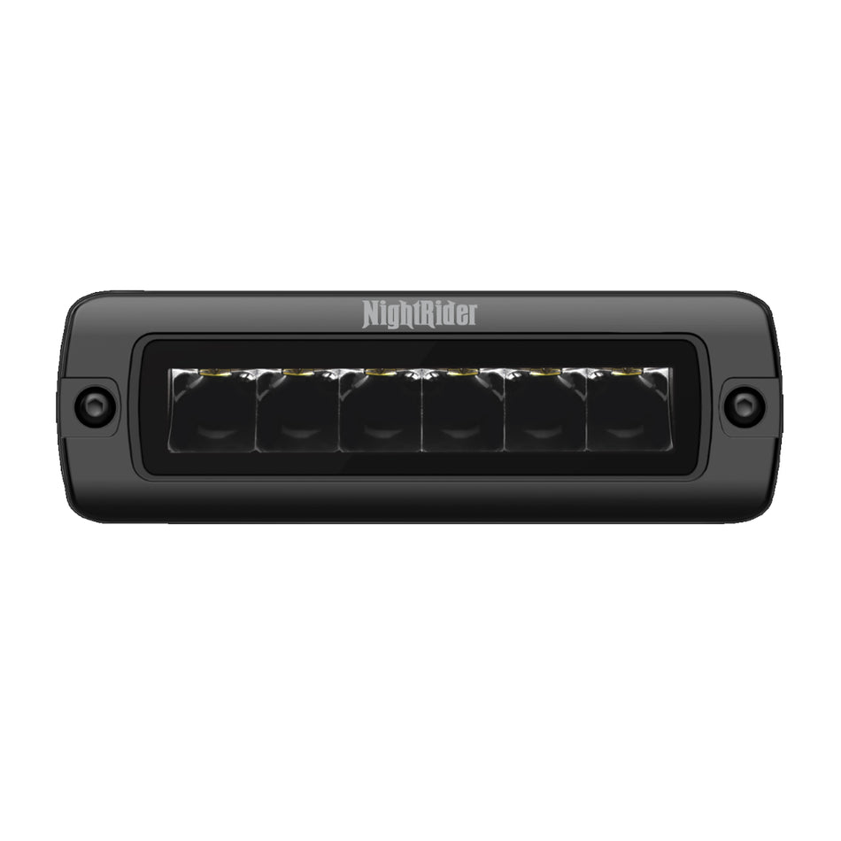 6" Jet Black Series Spot Beam Compact Light Bar (Flush Mount) - NJ2030IS