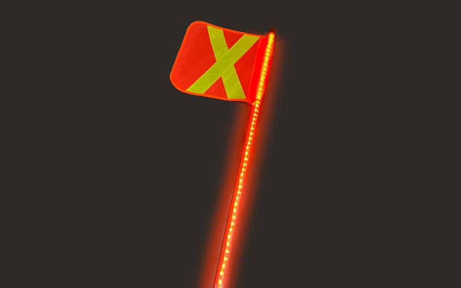 8′ Fully Lit LED Safety Whip - NSB-WI8A