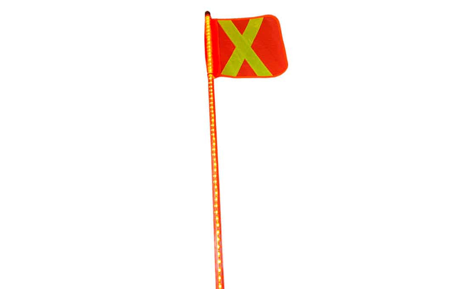 8′ Fully Lit LED Safety Whip - NSB-WI8A