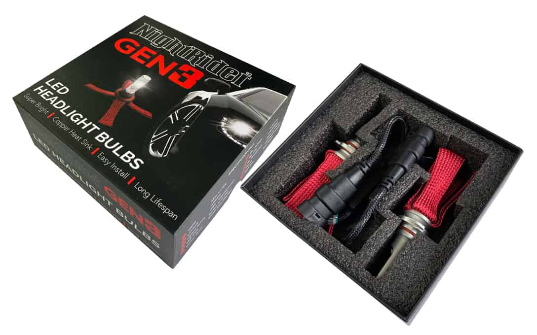 9004 OEM LED Headlight Bulb Replacements (Pair) - N3-9004