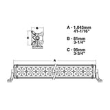 40” Extreme Series Triple Row OSRAM LED Light Bar - N3R40