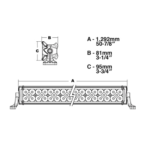 50 Extreme Series Triple Row OSRAM LED Light Bar N3R50