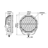 9" Round ECE OSRAM LED Driving Lights (Pair) - N9REM