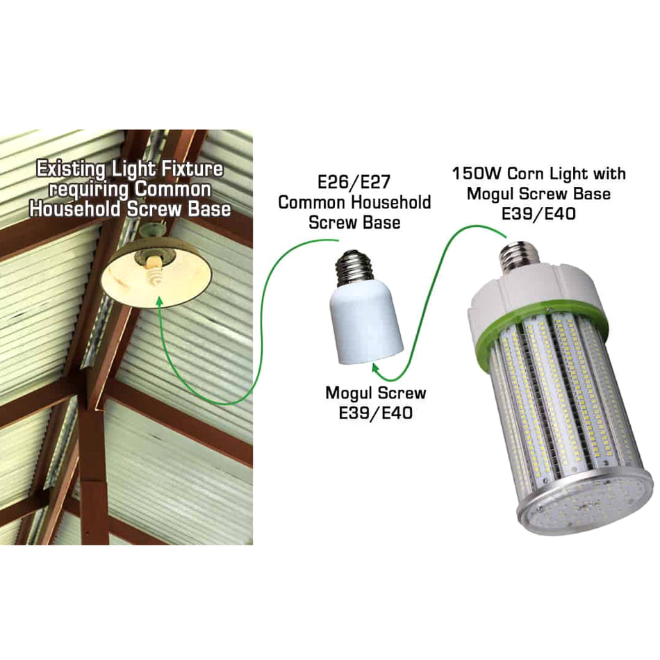 Common Household to Mogul Socket Adapter