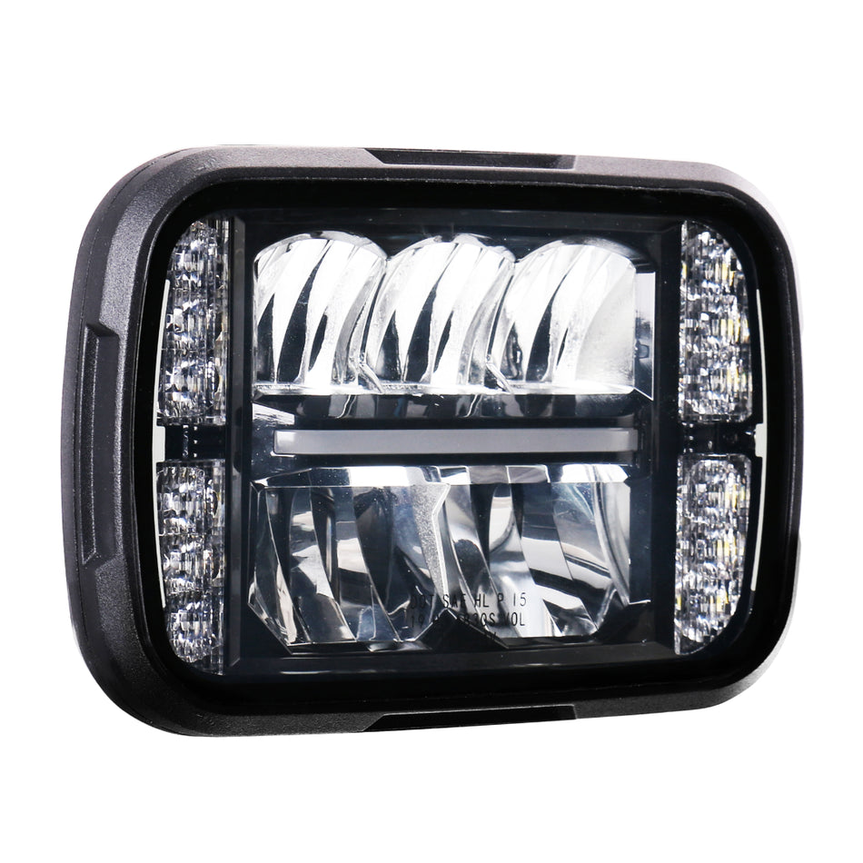 Heated 5x7 SAE/DOT Heated High/Low Beam Replacement Headlight - NRH57HLB