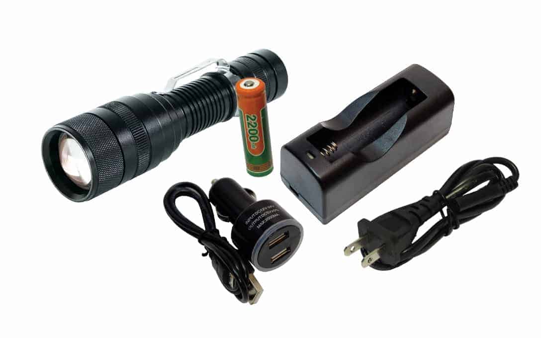 NightFire™ Power Zoom 1000 LED Zooming Flashlight Kit - NFPZ1000